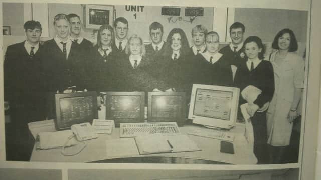 Carrickfergus College year 12 pupils visited Kilroot power station during its open day in autumn 1997 as part of the Year of Engineering Success initiative. INCT 41-708-CON