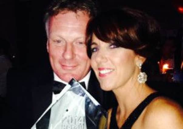 Jonathan Finch with his fiancee Samantha Graham at the retail awards.  INCT 41-731-CON