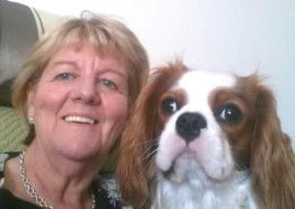 Mary Henderson from Newtownabbey Methodist Mission and her dog, Ollie.