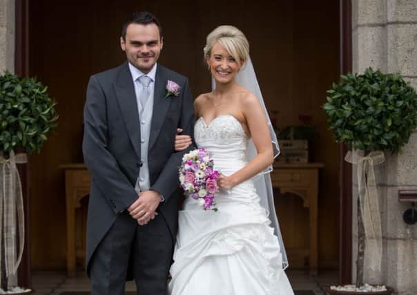 "The wedding of Miss Amanda Hanna , daughter of Rodney and Audrey Hanna, Kilkeel, to Mr Alistair McWhirter, son of James and Roberta McWhirter, Cullybackey, has taken place in Mourne Presbyterian Church on the 14th June 2014 followed by reception in the Burrendale Hotel, Newcastle."

Photography by Steven Hanna, Cullybackey