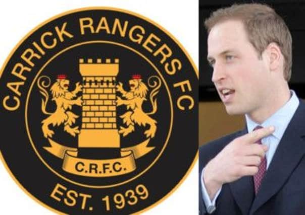 Prince William has been offered the role of Honorary Life President at Irish League club, Carrick Rangers.