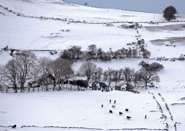 Snow on high ground as the weather turns wintery:  Picture: Cliff Donaldson