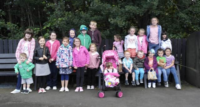 Many of the young people who enjoyed the trip to Carnfunnock Family Zone.