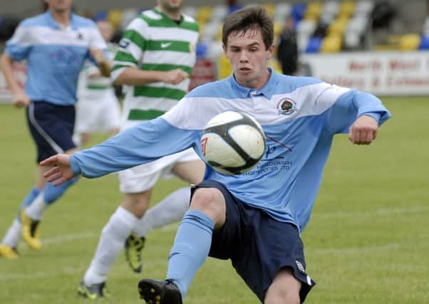 Institute's Michael McCrudden could feature at Windsor Park tomorrow evening.