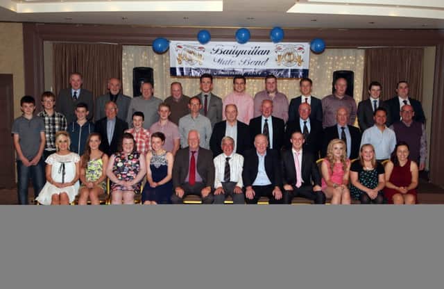 The band pictured at the 130th Anniversary of Ballywillan Flute band at the Lodge Hotel on Saturday evening. INCR42-318PL