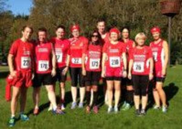 Some of the Sperrin Harriers who ran the Armagh 10 Miler on Sunday