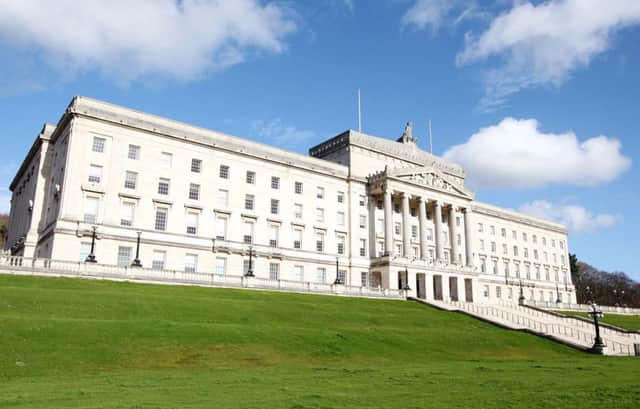 General view of Parliament Buildings at Stormont.