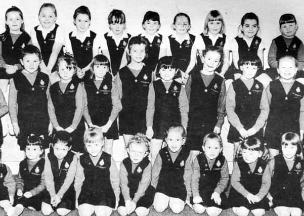 1992 - West Church Girls Brigade explorers pictured before their annual display. INBT41-752AC