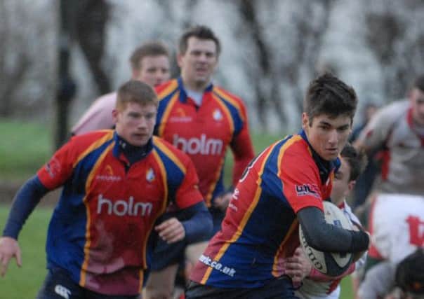 Niall Lawther scored Ballyclare's second try against Donaghadee.