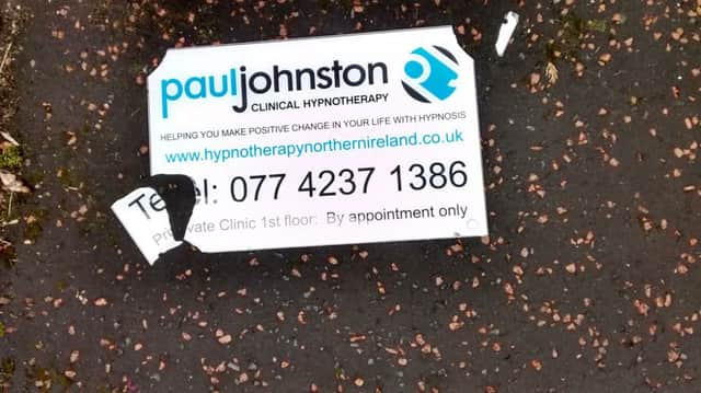 Paul Johnston's sign