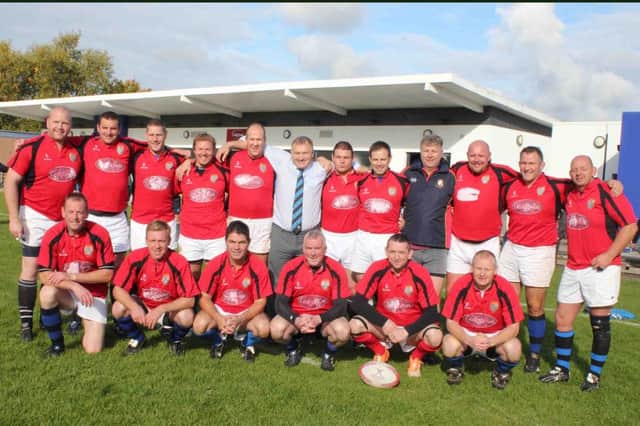 The Coleraine RFC select who played a charity match against Perennials RFC.
