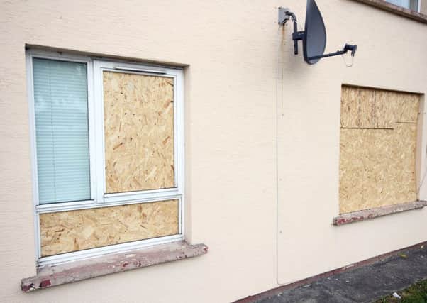 The pensioner's flat in Edward Street which was attacked twice. INLM42-1209