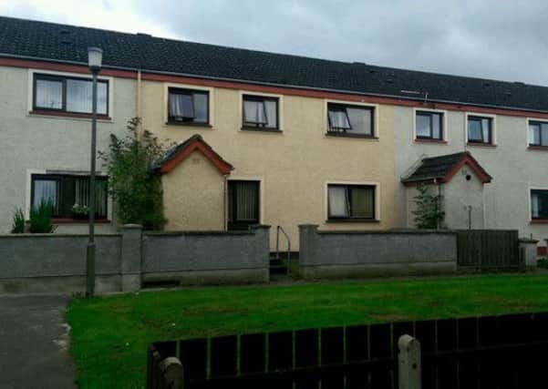 The house in Lurgan Tarry (centre) were the lady died as a result of a fire.