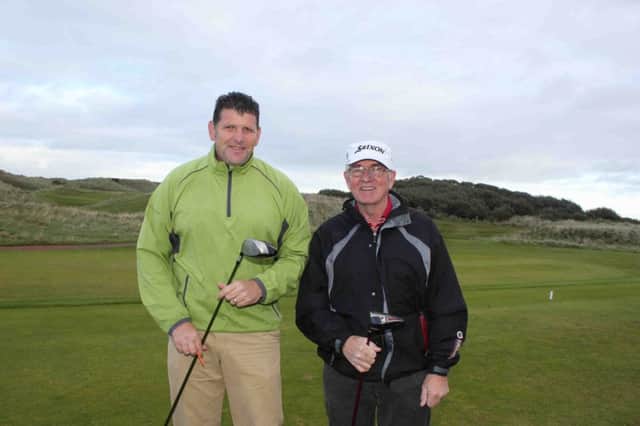 Colin Walker and Philip McIntyre at Rathmore. INCR44 GOLF 1