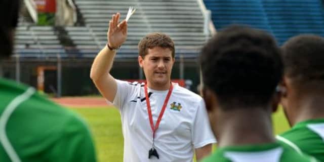 Head Coach Johnny McKinstry [Leone Stars Training Camp, in advance of Equatorial Guinea game, Sept 2013 (Pic: Darren McKinstry)]