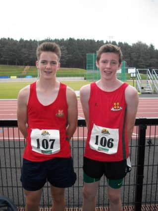 Friends' pupils Josh Armstrong and Bradley Mulholland.