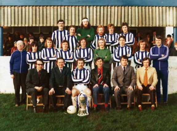 Coleraine with the League Championship, (Terry, middle row, second from left).