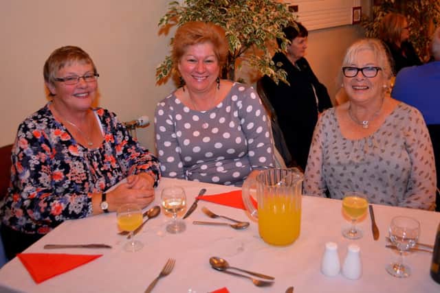 Katie Branagh, Susan Mephon and Christine Harper at the Carrick in Bloom prize giving. INCT 45-117-GR