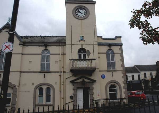 In need of a facelift: Ballyclare town hall. Pic by Trevor McCusker