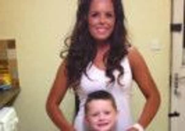 LJ with her son Macauley.