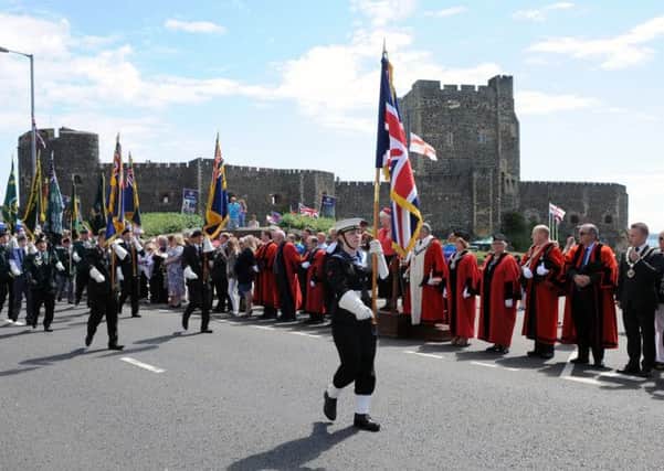 An Armed Forces Day Parade through Carrickfergus in June.  INCT 27-722-CON