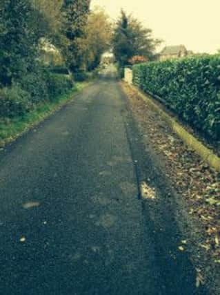 Moss Road, Coagh which was recently resurfaced.