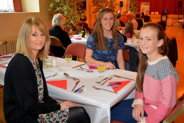 Janet, Hollie and Robyn Gilliland at the Carrick in Bloom prize giving. INCT 45-118-GR