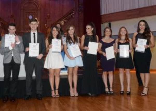Study USA students receive their graduation certificates at Titanic