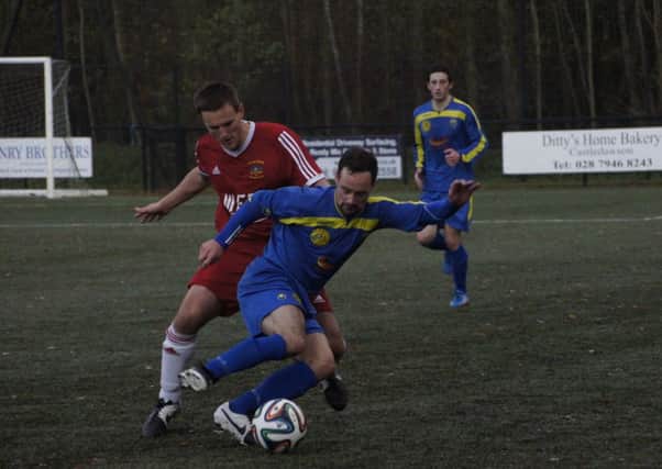 Action from Moyola Park and Annagh United