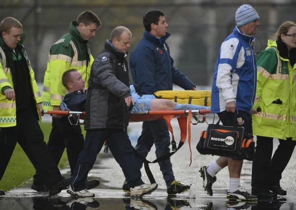 The loss of Kyle McVey with a fractured ankle is another injury blow for Ballymena United. Picture: Press Eye.