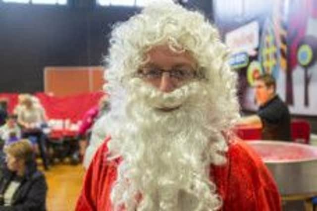 Santa who will be arriving at the Craft Fair at Wallace
