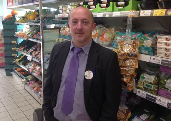 John Torbitt, Store Manager at Tesco Express, Bow Street, Lisburn.