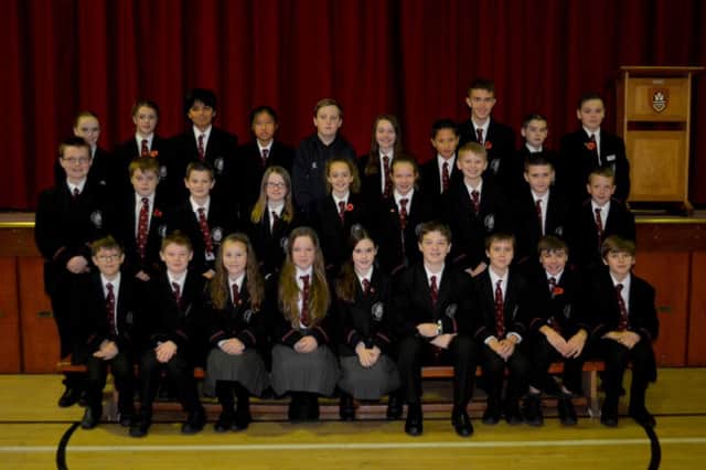 Miss Stewart's 8R Class at Carrickfergus Grammar School. INCT 46-114-GR