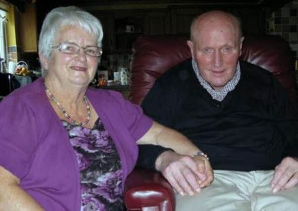 Progressive MS sufferer Denis Charles with his wife Esme