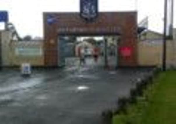 Shamrock Park ahead of kick-off in today's big Mid-Ulster derby between Portadown and Glenavon.