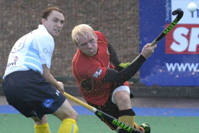 Philip Brown was in top form in defence for Banbridge against Three Rock Rovers on Saturday. INBL1446-273PB
