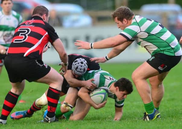 15-11-2014
Cathal Murtagh of Naas v Rainey Old Boys at Fournoughts.
Photo: Adrian Melia