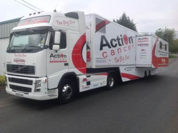Action Cancer's Big Bus will be in Carrick on December 12. INCT 47-759-CON