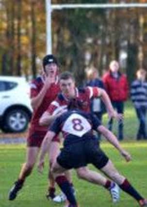 Andrew Stevenson on the charge for Dalriada