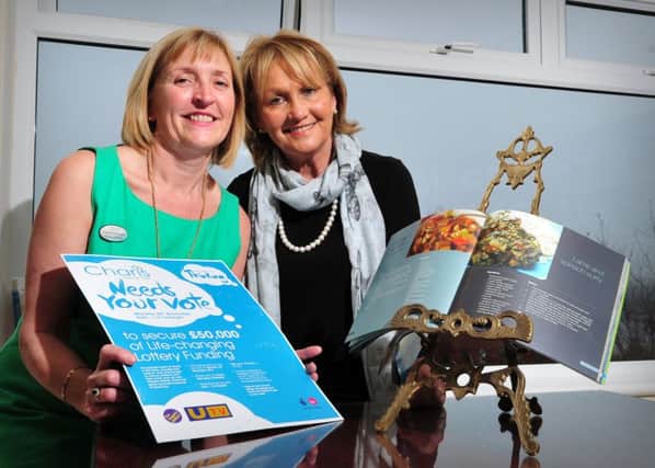 Charis Cancer Care Patron Jenny Bristow with Charis Cancer Care Centre Director Imelda McGucken