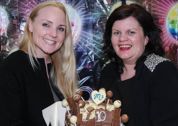 Fiona Donaghy, director of there Mid Ulster School of Music is pictured with Westend Star Kerry Ellis who hosted a Halloween Workshop at the Mid Ulster School of Music.