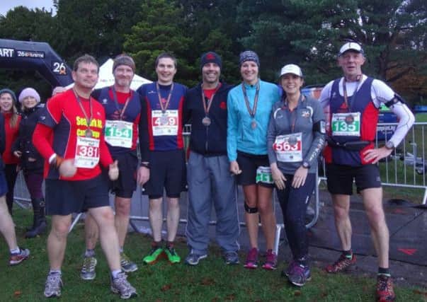 Members of Seapark AC at the Tollymore trail marathon. INLT 47-922-CON