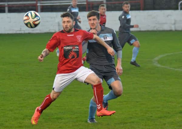 Ciaran Murray scored Larne's only goal in last weekend's 2-1 defeat to Lisburn Distillery at Inver Park. Photo: Phillip Byrne