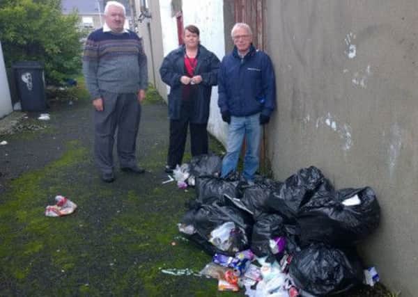 The DUP recently met with Lloyd Magee, Chairman of Bond's Street Community Association, Siobhan FitzGerald, Environmental Health, Derry City Council and Mr McNutt, a resident, to discuss the ongoing problem of flytipping in the area.