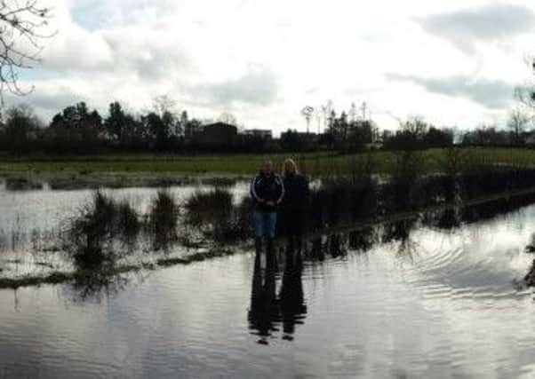Floods in the Annaghbeg Road/Reenaderry Road area of Derrytresk