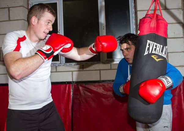 Boxers Brian Donnelly and Omar Deveney