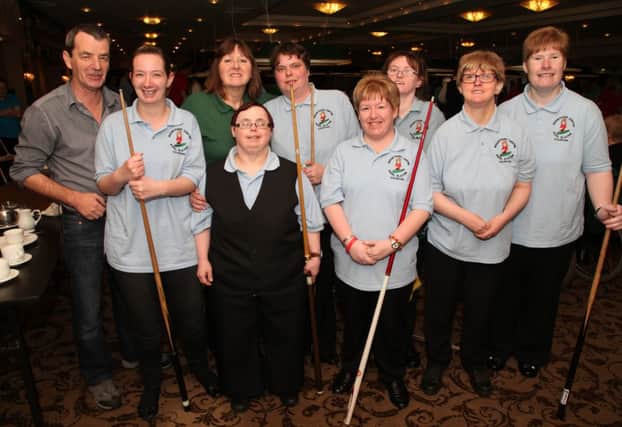 Mountfern ladies team and coaches at the Special Pool Tournament held in the Lodge Hotel. INCR48-313PL