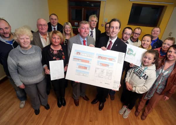 Pictured at the recent public consultation on the new community facility to be located in Rathvarna with Alderman Paul Porter, Chairman of the Council's Leisure Services Committee are members of Lisburn North Community Groups, local residents, Paul Givan MLA and Council Officers.