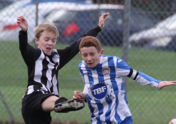 Under-13 National League action between Coleraine FC Academy and St Oliver Plunkett Youths. (s)