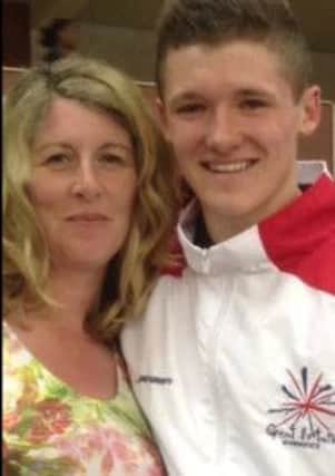Owen Stannard pictured with his mother Wendy.